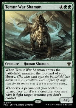 Temur War Shaman⁣ - Commander: Murders at Karlov Manor⁣ (Rare)⁣ [187]