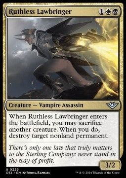 Ruthless Lawbringer⁣ - Outlaws of Thunder Junction⁣ (Uncommon)⁣ [229]