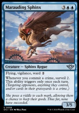 Marauding Sphinx⁣ - Outlaws of Thunder Junction⁣ (Uncommon)⁣ [56]