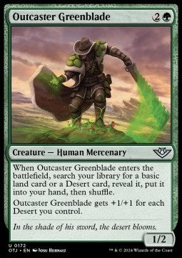 Outcaster Greenblade⁣ - Outlaws of Thunder Junction⁣ (Uncommon)⁣ [172]