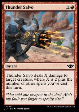 Thunder Salvo⁣ - Outlaws of Thunder Junction⁣ (Common)⁣ [150]
