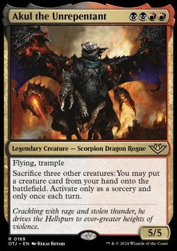 Akul the Unrepentant⁣ - Outlaws of Thunder Junction⁣ (Rare)⁣ [189]