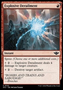 Explosive Derailment⁣ - Outlaws of Thunder Junction⁣ (Common)⁣ [122]