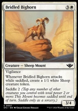 Bridled Bighorn⁣ - Outlaws of Thunder Junction⁣ (Common)⁣ [7]