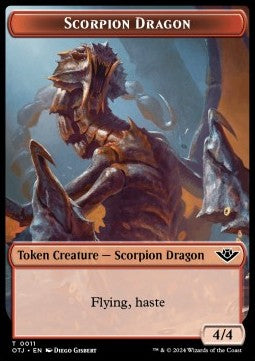 Scorpion Dragon Token (Red 4/4) - Outlaws of Thunder Junction: Tokens (Token) [TOTJ-T11]