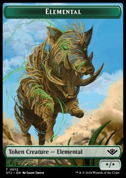 Elemental Token (G */*) // Plot - Outlaws of Thunder Junction: Tokens (Token) [TOTJ-T 12/20]