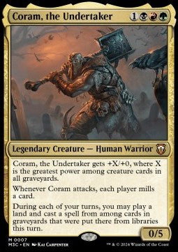 Coram, the Undertaker⁣ - Commander: Modern Horizons 3⁣ (Mythic)⁣ [7]