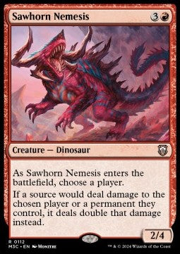 Sawhorn Nemesis⁣ - Commander: Modern Horizons 3⁣ (Rare)⁣ [112]