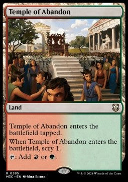 Temple of Abandon⁣ - Commander: Modern Horizons 3⁣ (Rare)⁣ [385]