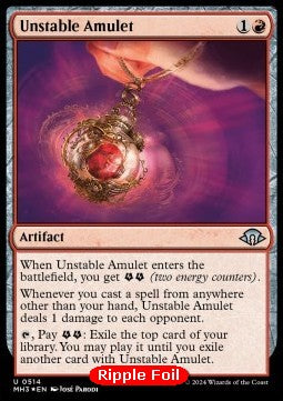 Unstable Amulet (V.2)⁣ - Modern Horizons 3: Extras⁣ (Uncommon)⁣ [514]