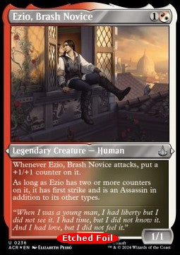 Ezio, Brash Novice (V.2)⁣ - Universes Beyond: Assassin's Creed: Extras⁣ (Uncommon)⁣ [236]