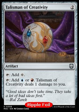 Talisman of Creativity⁣ - Commander: Modern Horizons 3: Extras⁣ (Uncommon)⁣ [308]