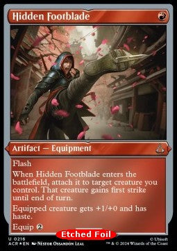 Hidden Footblade⁣ - Universes Beyond: Assassin's Creed: Extras⁣ (Uncommon)⁣ [216]