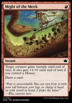 Might of the Meek⁣ - Bloomburrow⁣ (Common)⁣ [144]