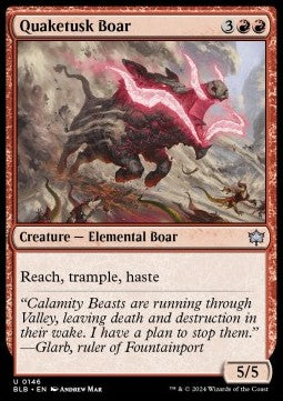 Quaketusk Boar⁣ - Bloomburrow⁣ (Uncommon)⁣ [146]