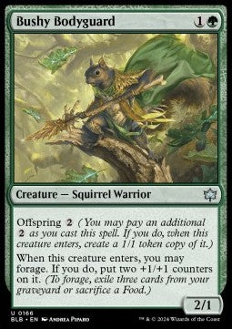 Bushy Bodyguard⁣ - Bloomburrow⁣ (Uncommon)⁣ [166]