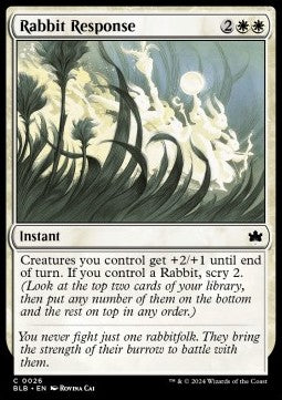 Rabbit Response⁣ - Bloomburrow⁣ (Common)⁣ [26]