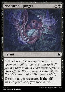 Nocturnal Hunger⁣ - Bloomburrow⁣ (Common)⁣ [102]