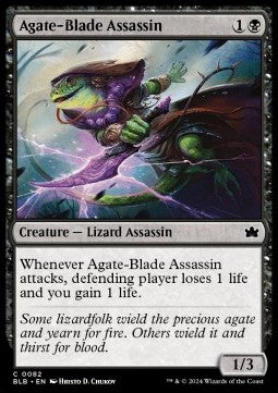 Agate-Blade Assassin⁣ - Bloomburrow⁣ (Common)⁣ [82]