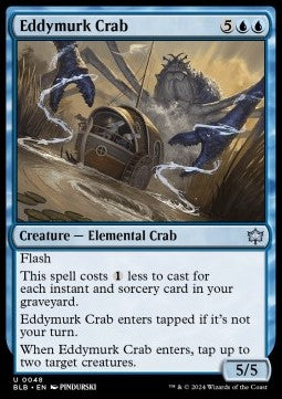 Eddymurk Crab⁣ - Bloomburrow⁣ (Uncommon)⁣ [48]
