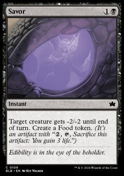 Savor⁣ - Bloomburrow⁣ (Common)⁣ [109]