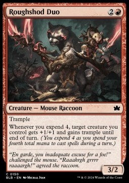 Roughshod Duo⁣ - Bloomburrow⁣ (Common)⁣ [150]