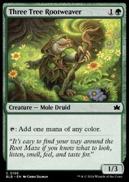 Three Tree Rootweaver⁣ - Bloomburrow⁣ (Common)⁣ [198]