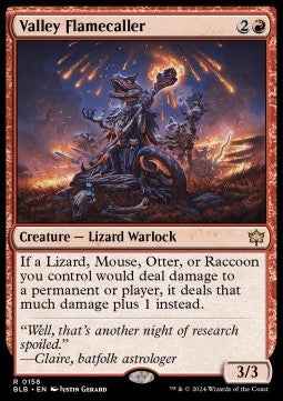 Valley Flamecaller⁣ - Bloomburrow⁣ (Rare)⁣ [158]