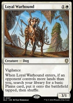 Loyal Warhound - Commander: Bloomburrow (Rare) [BLC-107]