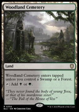 Woodland Cemetery - Commander: Bloomburrow (Rare) [BLC-354]