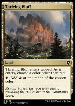Thriving Bluff - Commander: Bloomburrow (Common) [BLC-346]