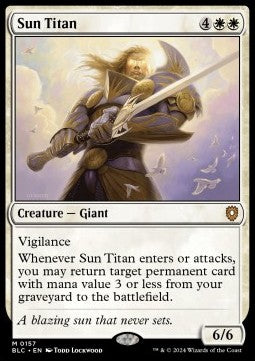 Sun Titan - Commander: Bloomburrow (Mythic) [BLC-157]