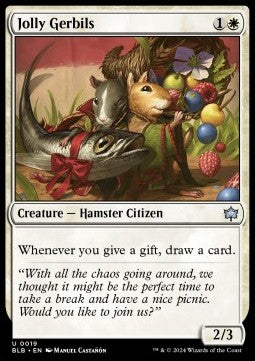 Jolly Gerbils⁣ - Bloomburrow⁣ (Uncommon)⁣ [19]