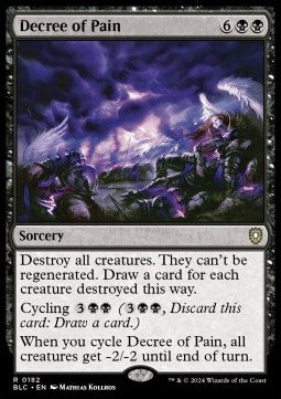 Decree of Pain - Commander: Bloomburrow (Rare) [BLC-182]