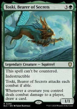 Toski, Bearer of Secrets - Commander: Bloomburrow (Rare) [BLC-244]