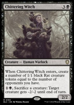Chittering Witch - Commander: Bloomburrow (Rare) [BLC-180]