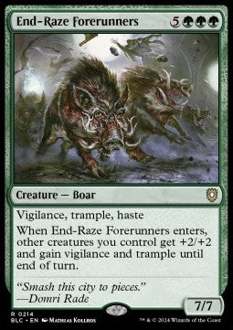 End-Raze Forerunners - Commander: Bloomburrow (Rare) [BLC-214]