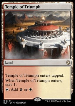 Temple of Triumph - Commander: Bloomburrow (Rare) [BLC-344]