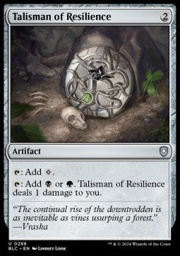 Talisman of Resilience⁣ - Commander: Bloomburrow⁣ (Uncommon)⁣ [288]