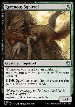 Ravenous Squirrel - Commander: Bloomburrow (Uncommon) [BLC-258]