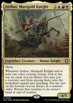 Arthur, Marigold Knight - Commander: Bloomburrow (Mythic) [BLC-5]