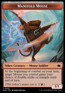 Manifold Mouse Token (Red 1/1) - Bloomburrow: Tokens (Token) [TBLB-T18]