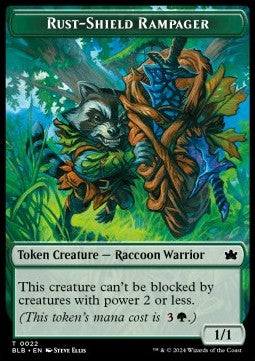 Rust-Shield Rampager Token (Green 1/1) - Bloomburrow: Tokens (Token) [TBLB-T22]