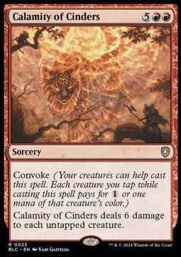Calamity of Cinders - Commander: Bloomburrow (Rare) [BLC-23]