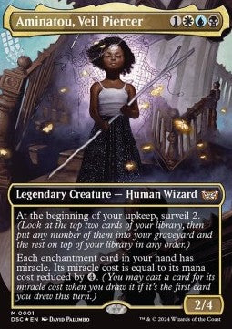 Aminatou, Veil Piercer - Commander: Duskmourn: House of Horror (Mythic) [DSC-1]
