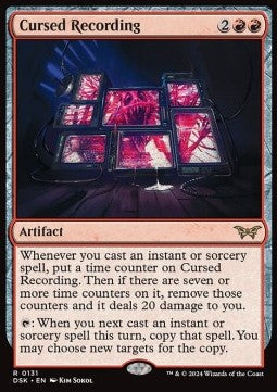 Cursed Recording⁣ - Duskmourn: House of Horror⁣ (Rare)⁣ [131]