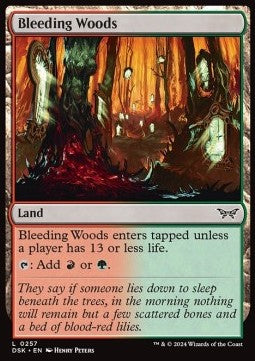 Bleeding Woods⁣ - Duskmourn: House of Horror⁣ (Common)⁣ [257]