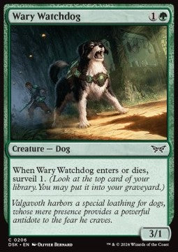 Wary Watchdog⁣ - Duskmourn: House of Horror⁣ (Common)⁣ [206]