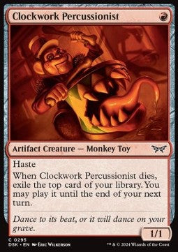 Clockwork Percussionist⁣ - Duskmourn: House of Horror: Extras⁣ (Common)⁣ [295]