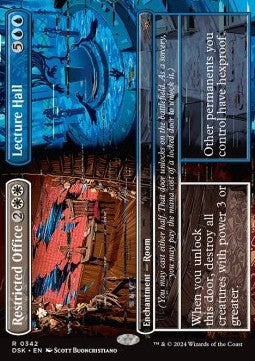 Restricted Office // Lecture Hall⁣ - Duskmourn: House of Horror: Extras⁣ (Rare)⁣ [342]